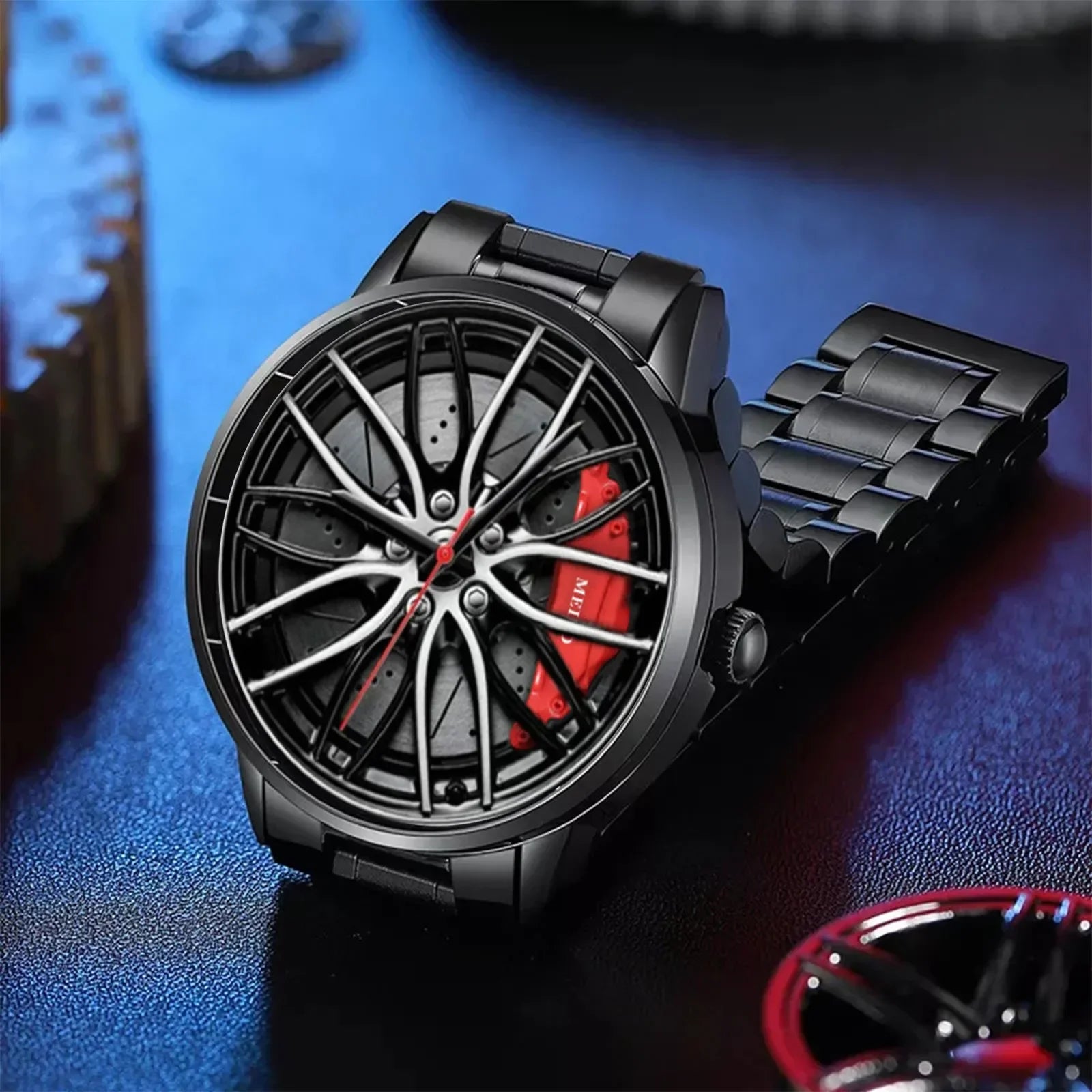 Men's Racing Car Rim Quartz Watch