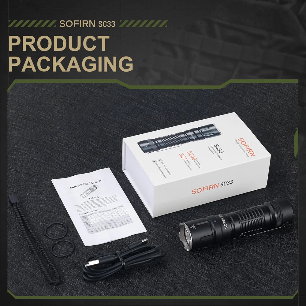 Sofirn SC33 Tactical LED Flashlight