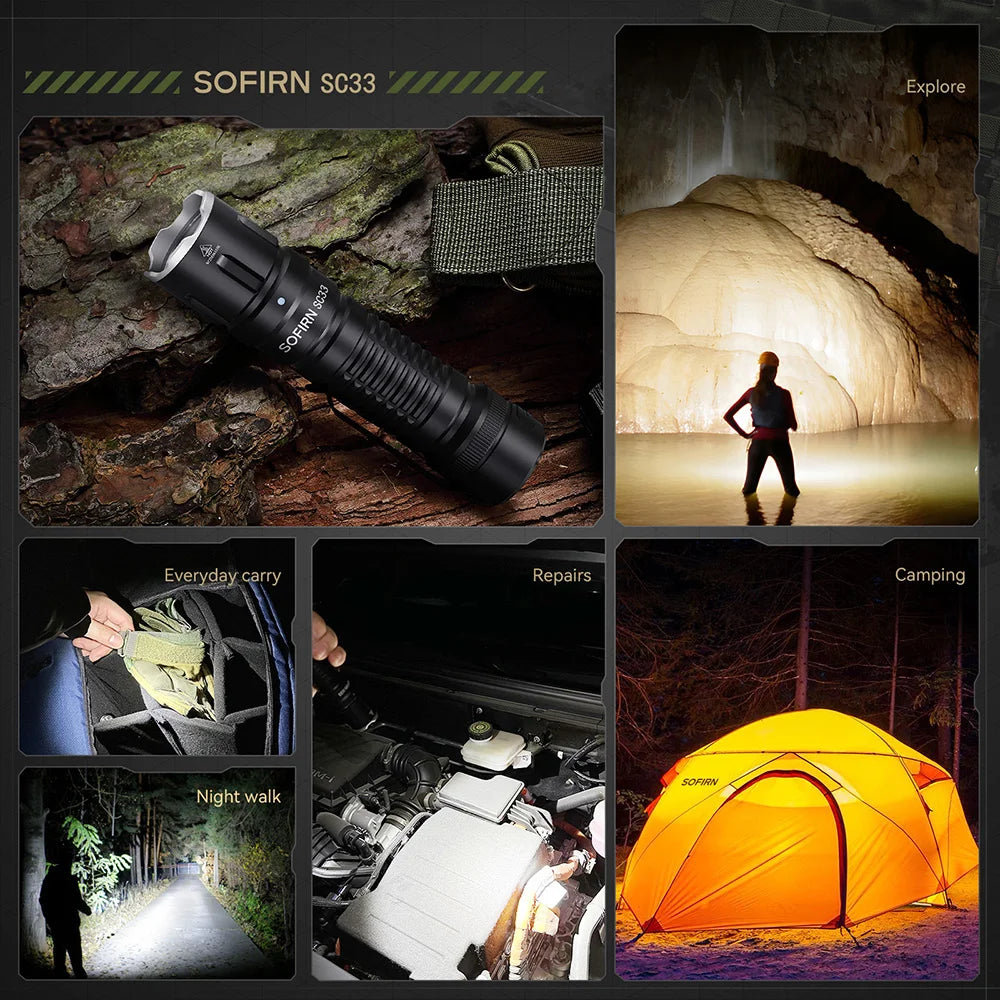 Sofirn SC33 Tactical LED Flashlight